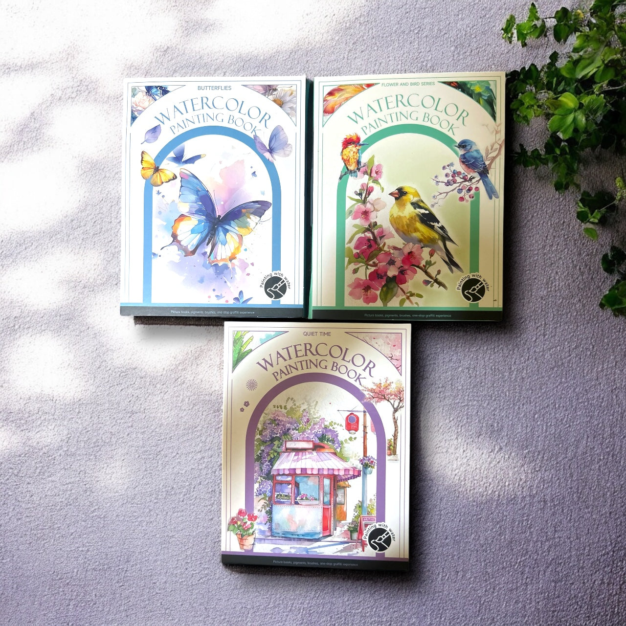 Watercolour Painting Book Kit (Set of 5)
