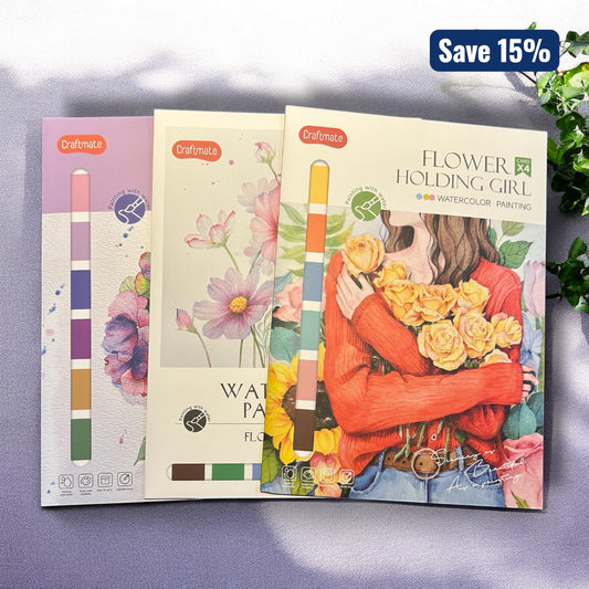Flower Edition Watercolour Painting Kit (Set of 3)