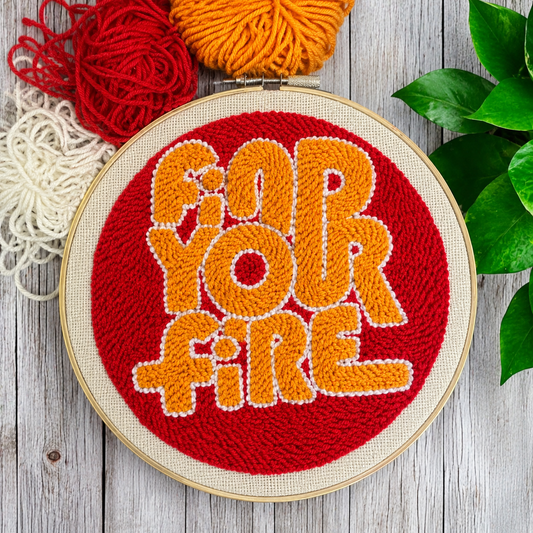 Find Your Fire Punch Needle Embroidery Kit