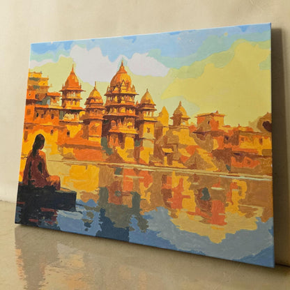 Serenity by the Ghats Paint by Number Jumbo Kit