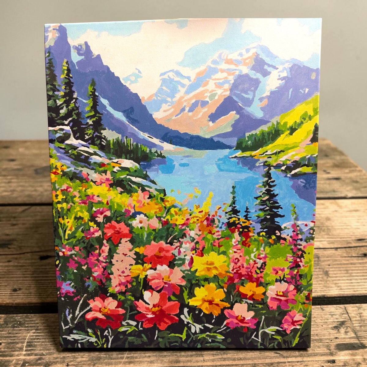 Alps Gone Wild-Flowers Paint by Number Jumbo Kit