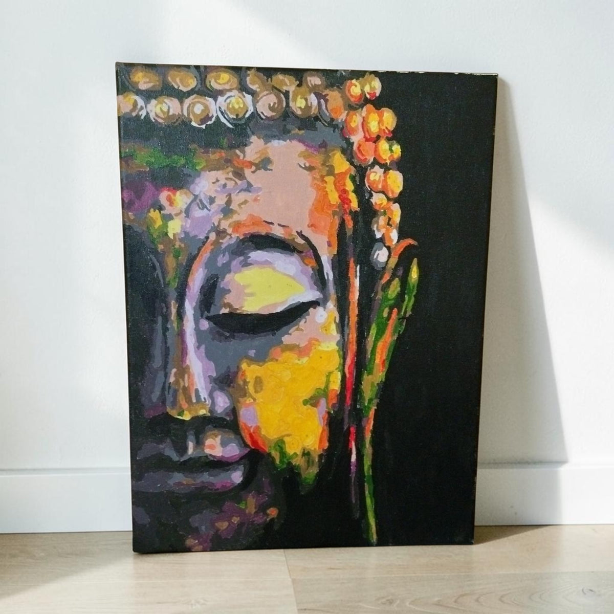 Buddha in Technicolor Paint by Number Kit