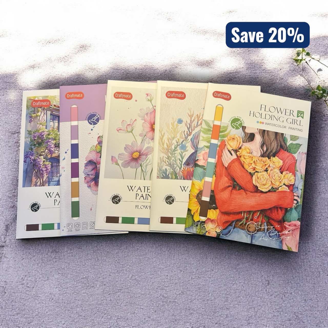 Watercolour Painting Kit (Set of 5)