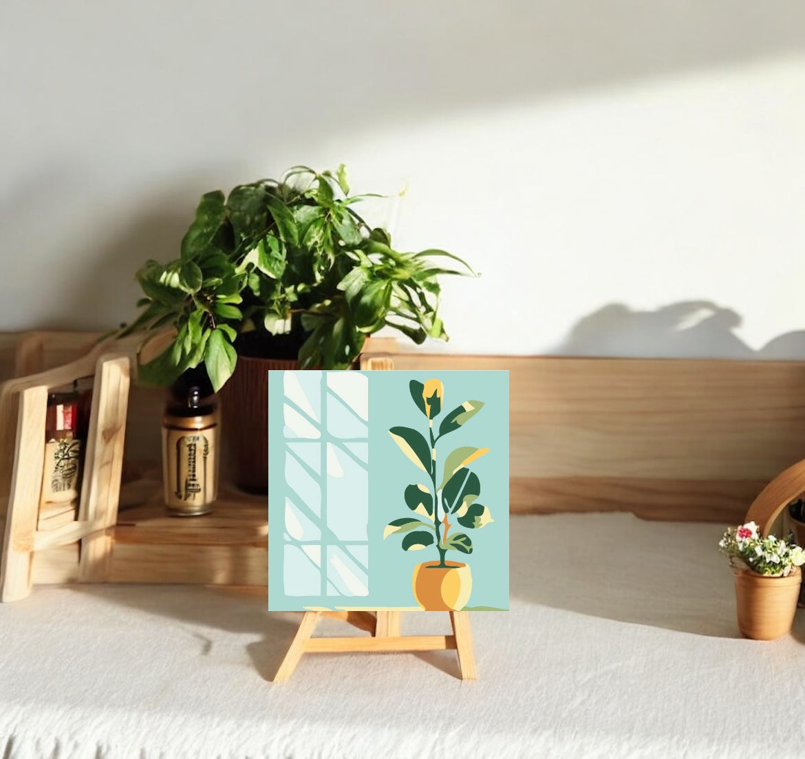 House Plant Paint by Number Ultra Mini Kit (Pack of 4)