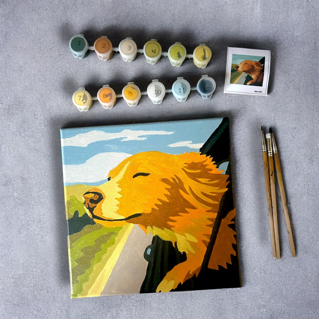 Dogs Day Out Paint by Number Mini Kit