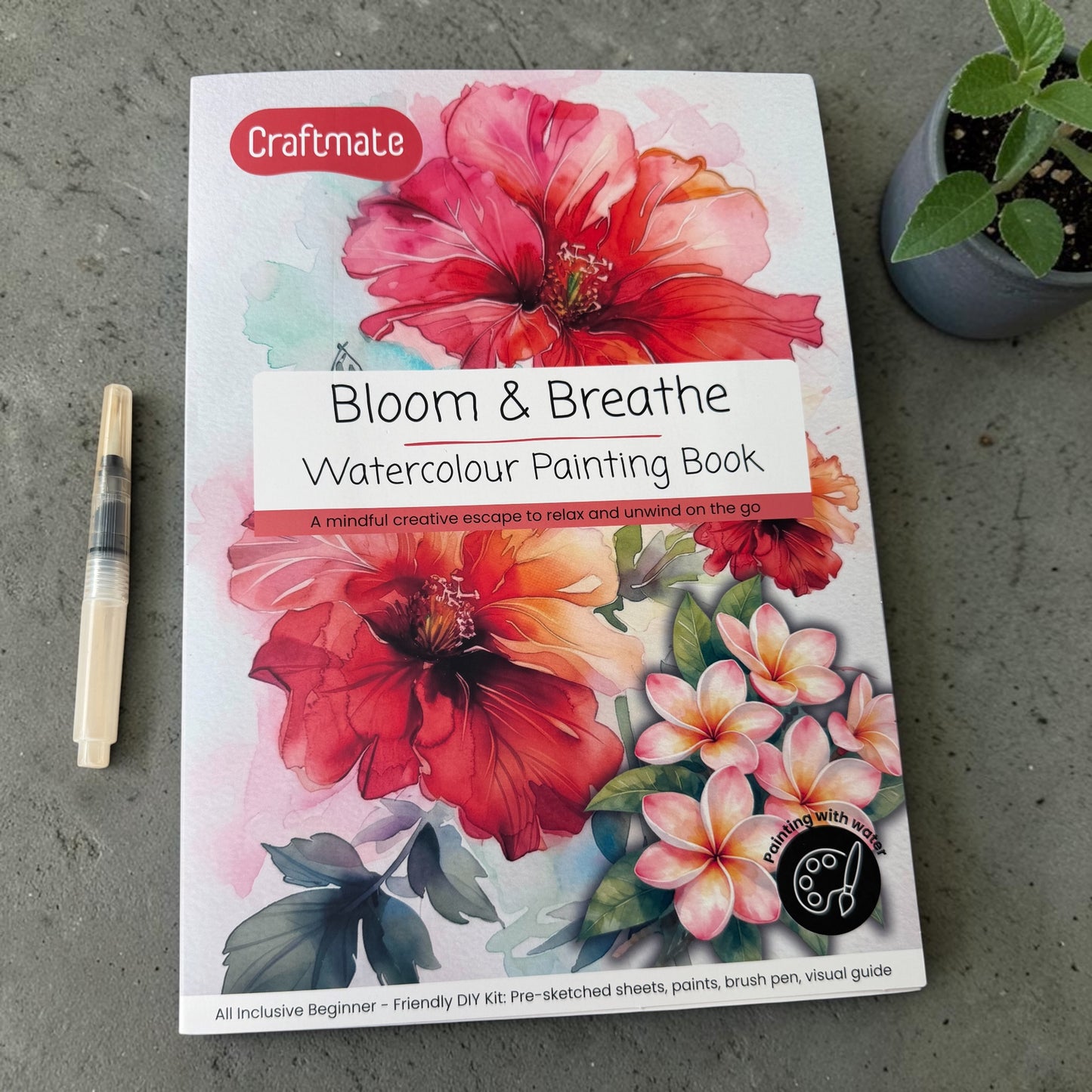 Bloom & Breathe Watercolour Painting A4 Book