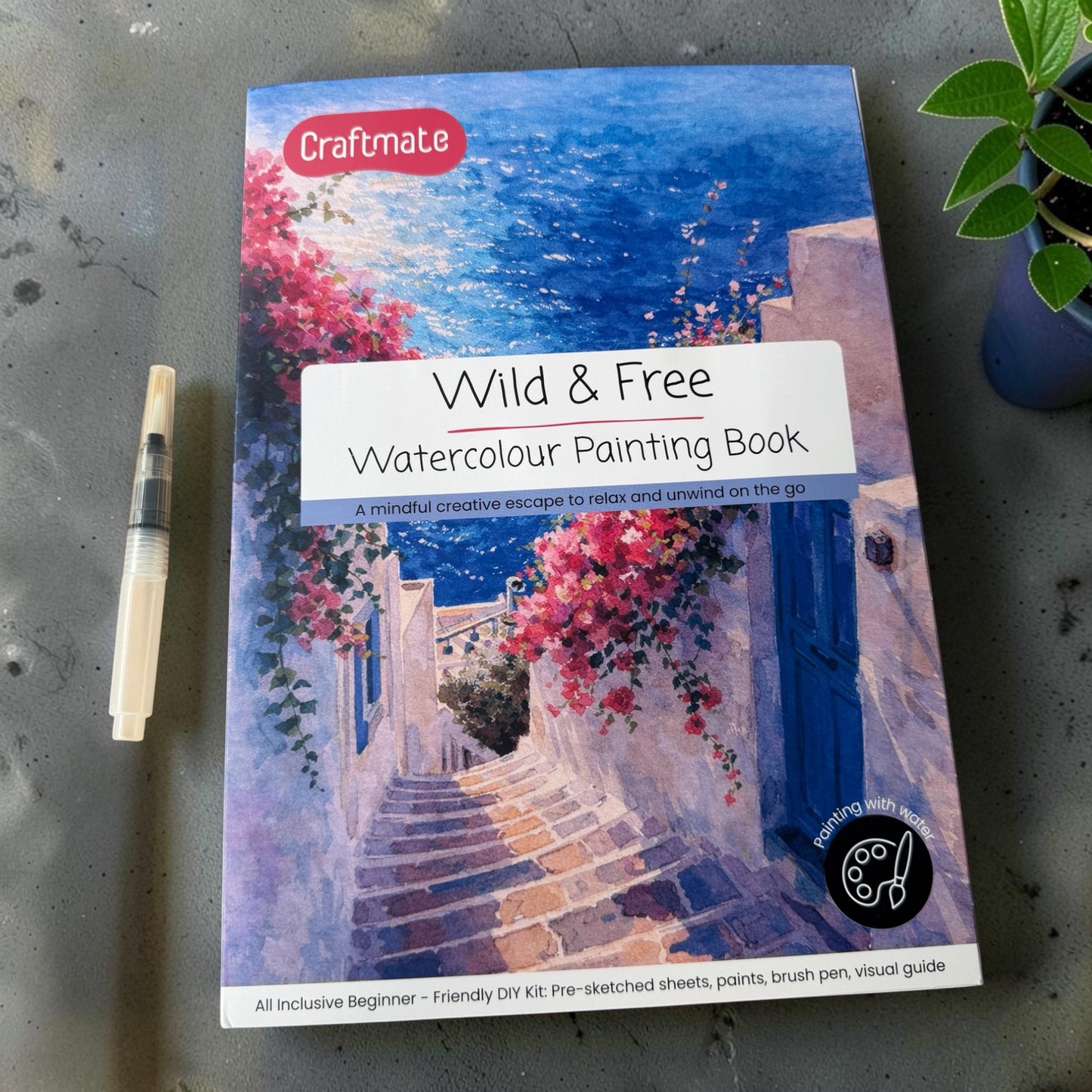 Wild & Free Watercolour Painting A4 Book