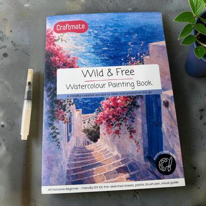 Wild & Free Watercolour Painting A4 Book