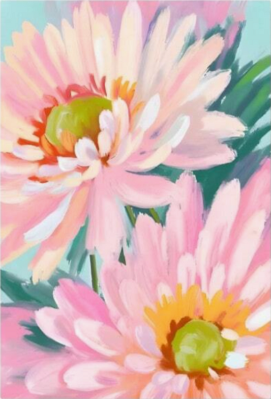 Peachy Petals Diamond Art Kit