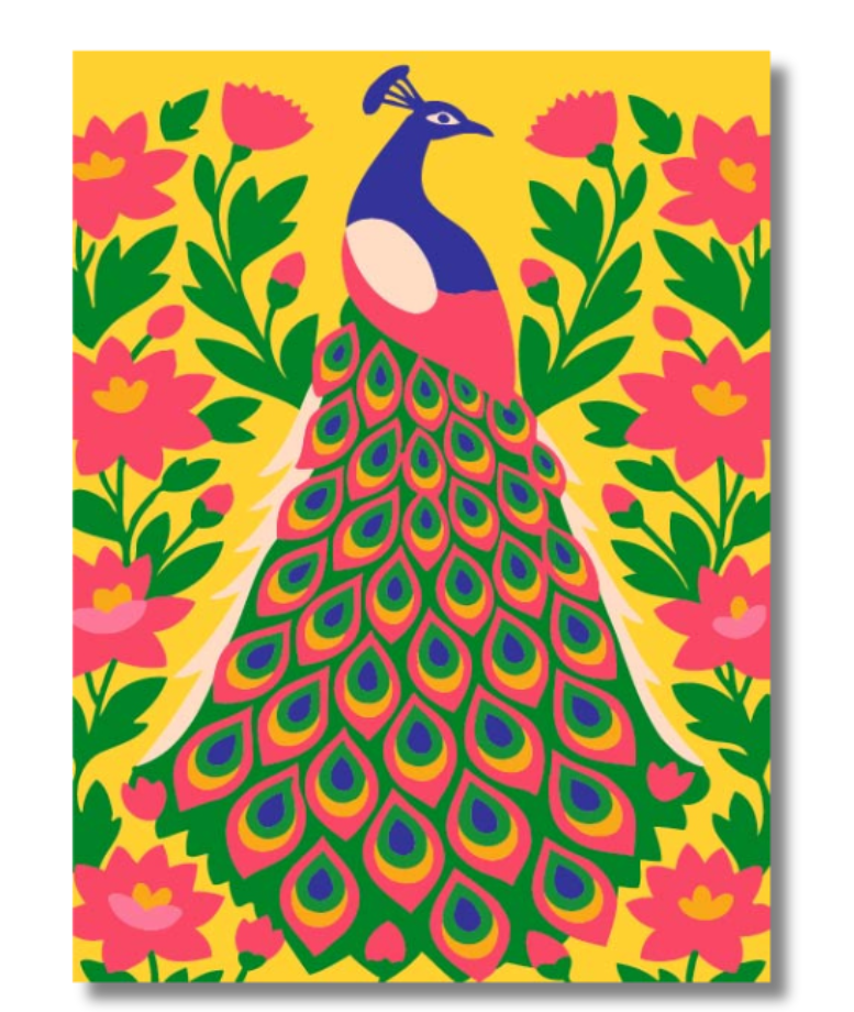 Royal Peacock Paint by Number Kit