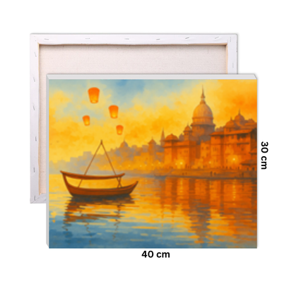 Sunset in Varanasi Paint by Number Kit