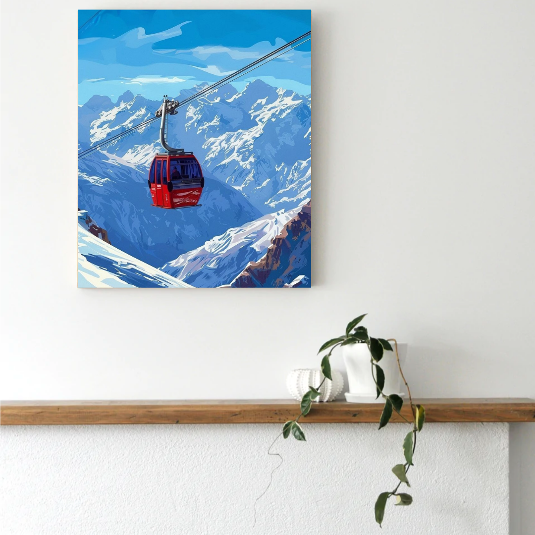 Snow Ride Paint by Number Kit