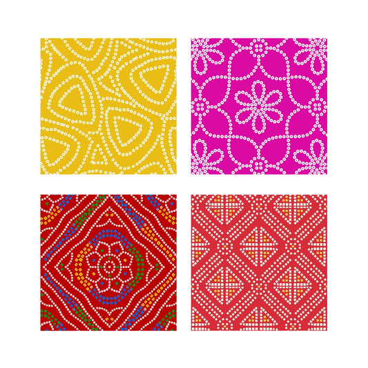 Bandhani Bling Diamond Coaster Kit