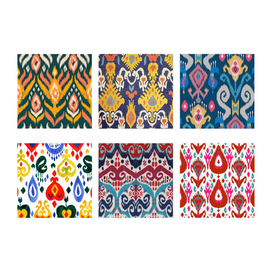 Ikat Carnival Diamond Coaster Kit