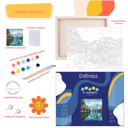 Riverside Cottage Paint by Number Jumbo Kit