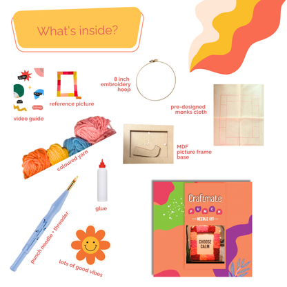 Punch Needle Picture Frame Kit