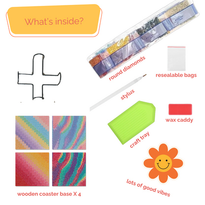 Candy Floss Diamond Coaster Kit