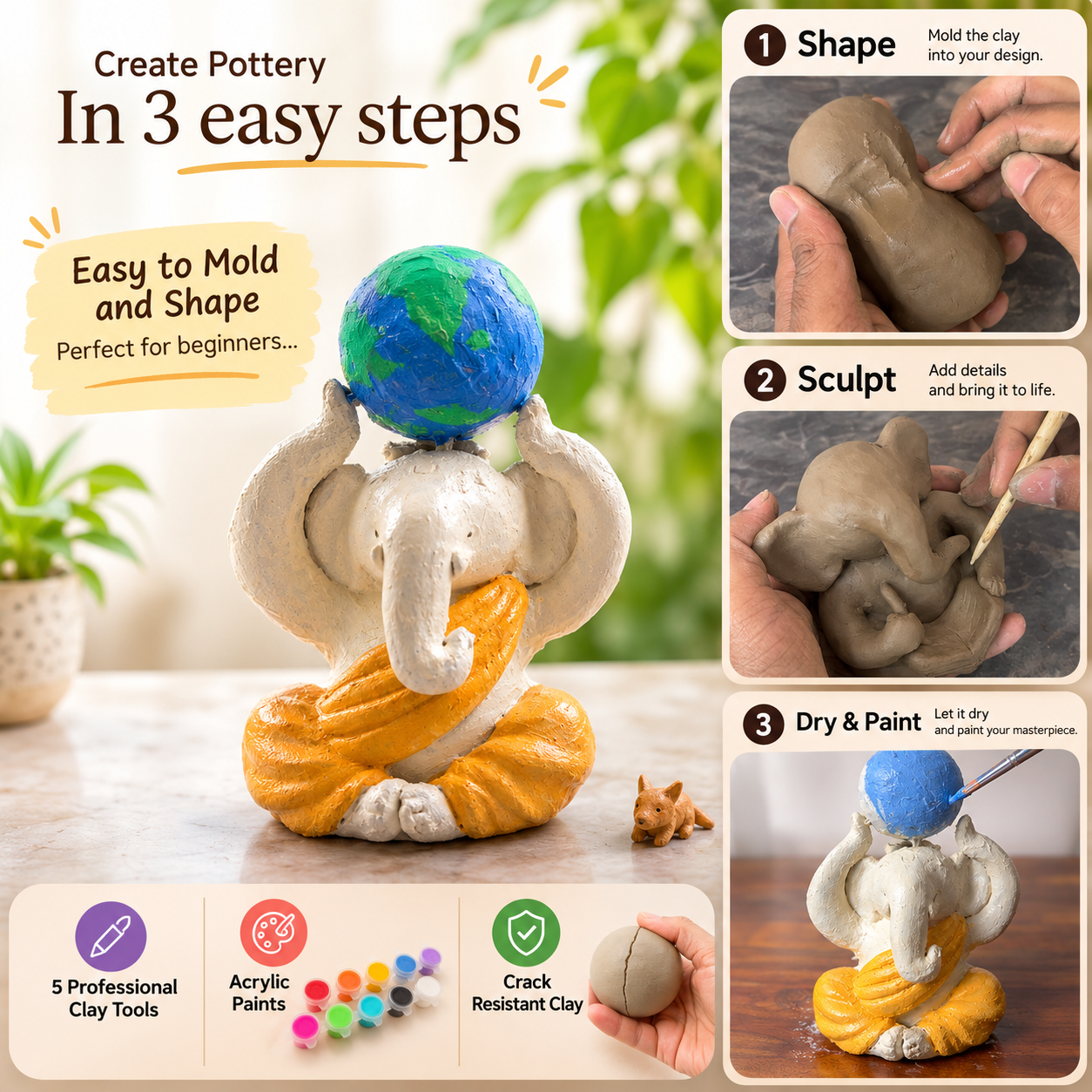 Ganesha Clay Sculpting Kit