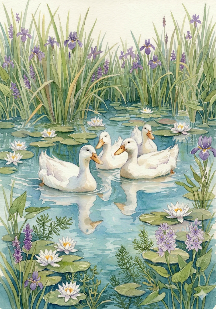 Birds & Flowers Watercolour Mini Painting Book 🆕