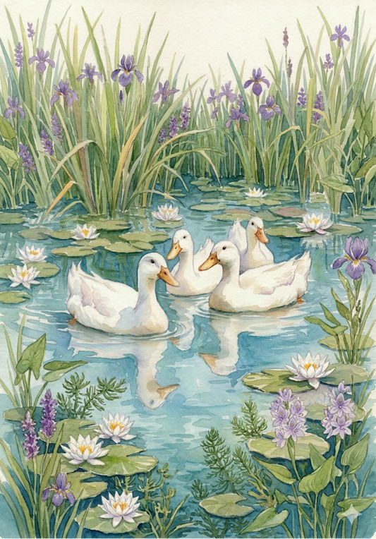 Birds & Flowers Watercolour Mini Painting Book 🆕